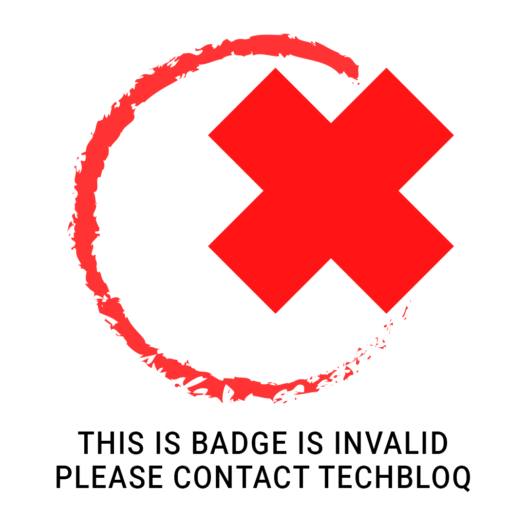 invalid techbloq badge